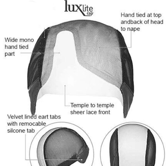 RAQUEL WELCH BOUDOIR GLAM (PETITE/AVERAGE) in RL511 Sugar & Charcoal - Picture 5 of 6